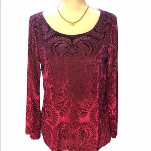 Roz & Ali blouse with built in tank, medium